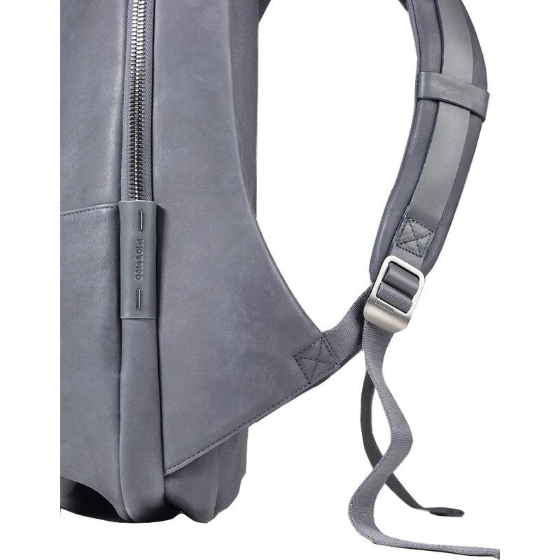 Cote&Ciel Isar Alias Medium Cowhide Leather Backpack | Graphite Grey 28390