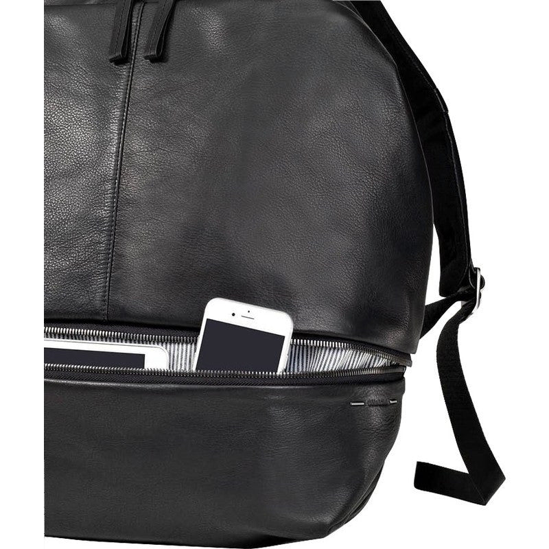Cote&Ciel Meuse Alias Cowhide Leather Backpack Agate Black 28403