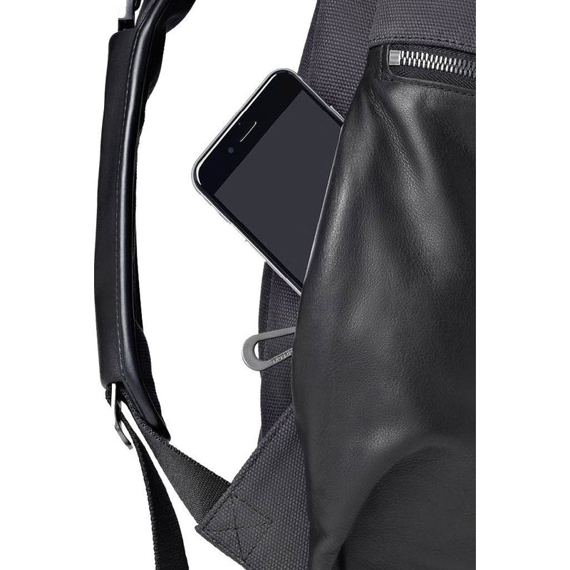 Cote et Ciel Nile Alias Split Cowhide Leather Backpack | Agate Black/Charcoal Canvas 28417