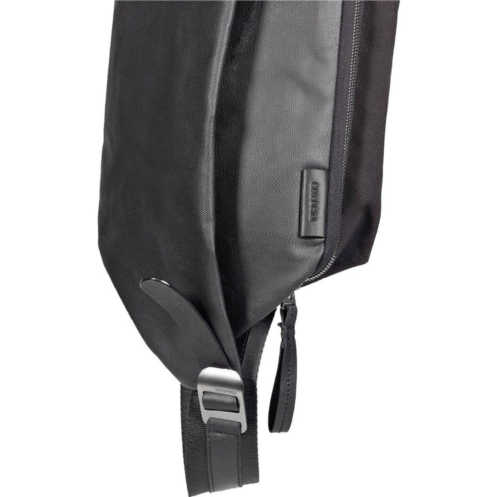 Cote et Ciel Isarau Coated Canvas Sling Bag Black 28395 – Sportique
