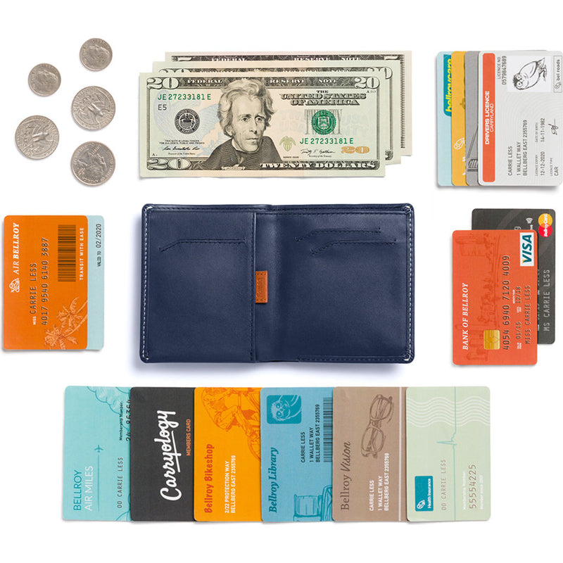 bellroy note sleeve wallet blue steel Bellroy Note Sleeve Bifold Wallet