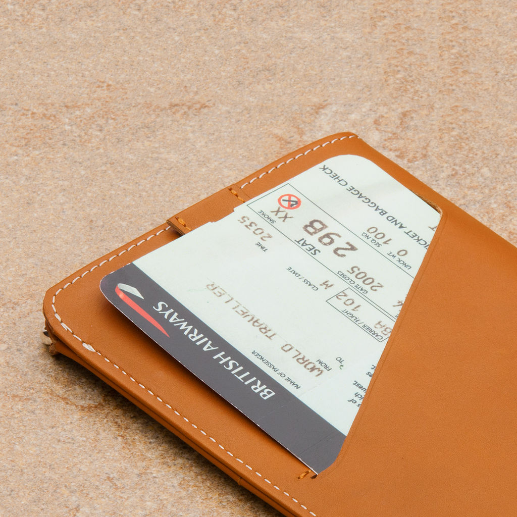 Bellroy Passport Sleeve Wallet in Caramel Sportique