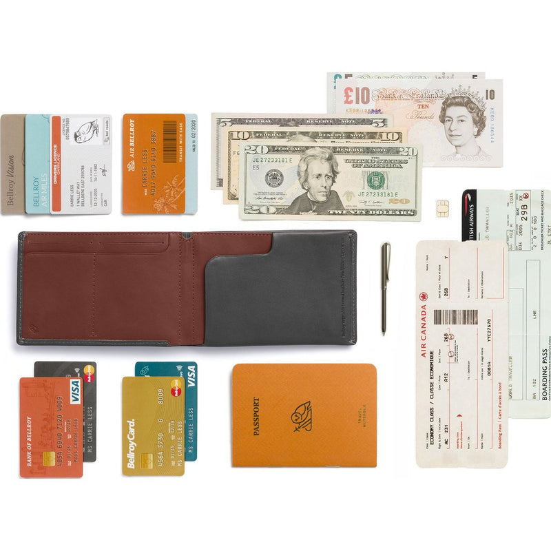 Bellroy Passport Travel Wallet | Charcoal WTWA-CHARCOAL