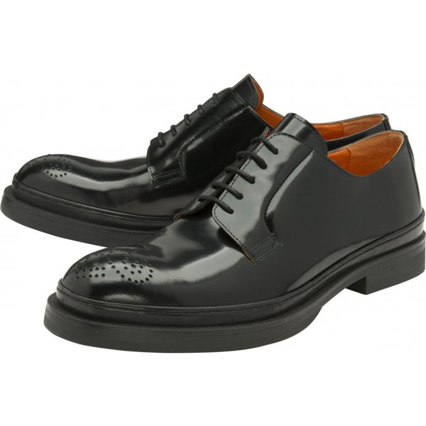 Frank Wright Men's Gilston Derby Shoe | Black, Leather