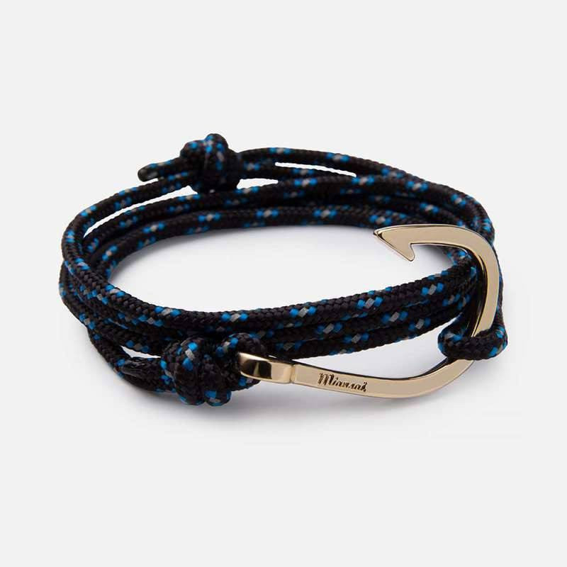 Miansai Brass Hook on Rope Bracelet | Indigo 100-0061-003