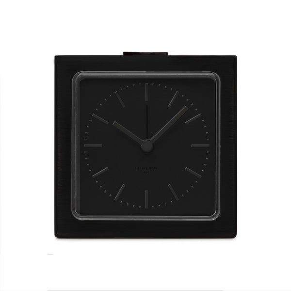 LEFF amsterdam Block Alarm Clock | Black/Black LT90401