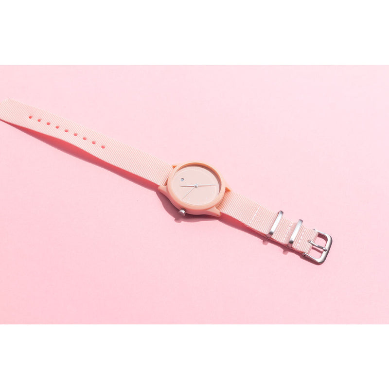 TMRW Minimalist Watch | Nylon Strap Blush TM-1