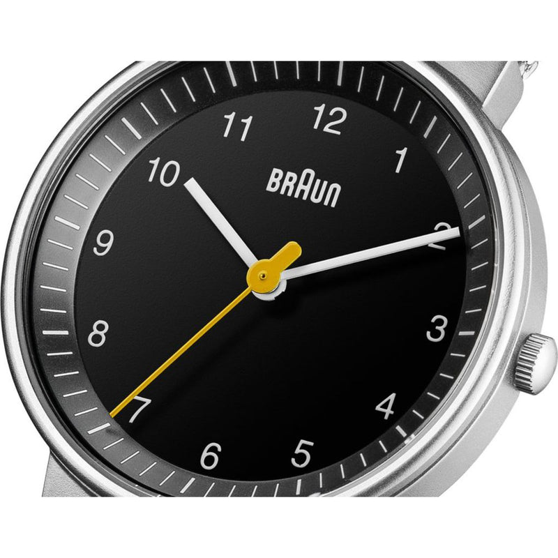 Braun 0031 Black 3 Hand Analog Women's Watch | Steel Mesh