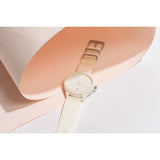 TMRW Minimalist Watch | Nylon Strap Bone TM-1