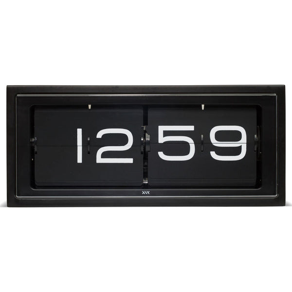 Leff Amsterdam Wall/Desk Clock Brick Black 24H Black Lt15401