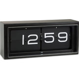 Leff Amsterdam Wall/Desk Clock Brick Black 24H Black Lt15401