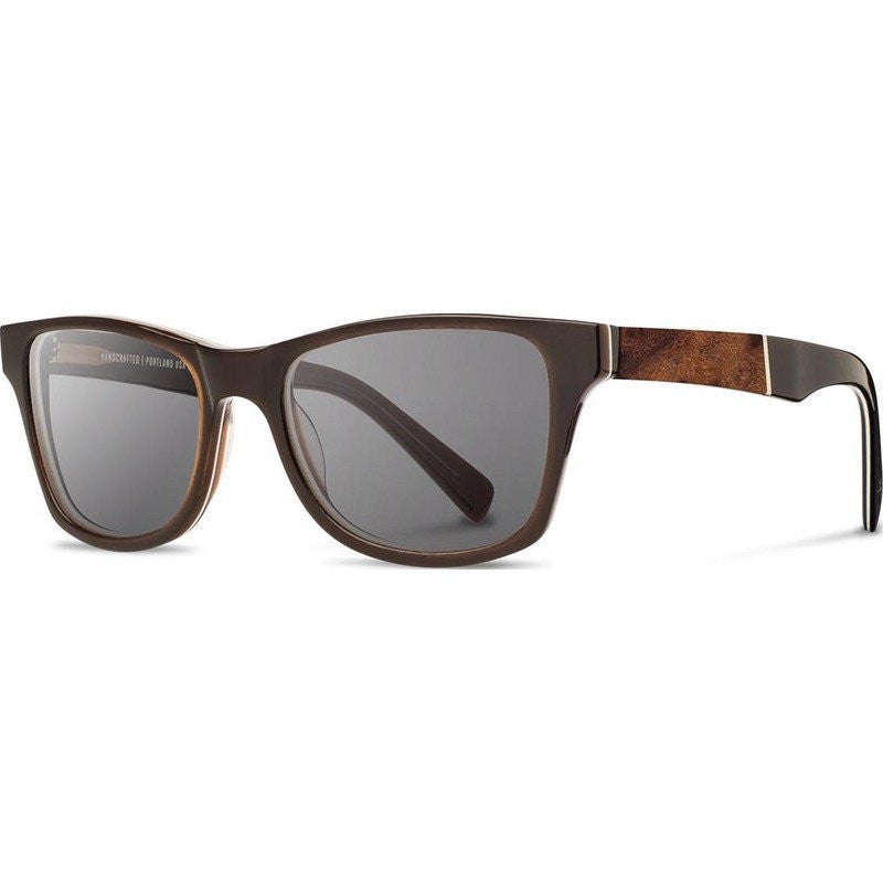 Shwood Canby Acetate Sunglasses | Espresso & Elm Burl / Grey