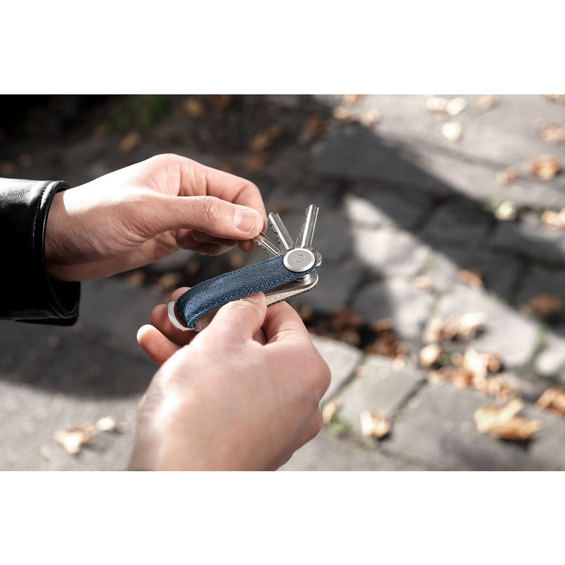 Orbitkey 2.0 Canvas Keychain | Navy