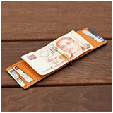 Orchill Captain Money Clip Wallet | Black/Orange