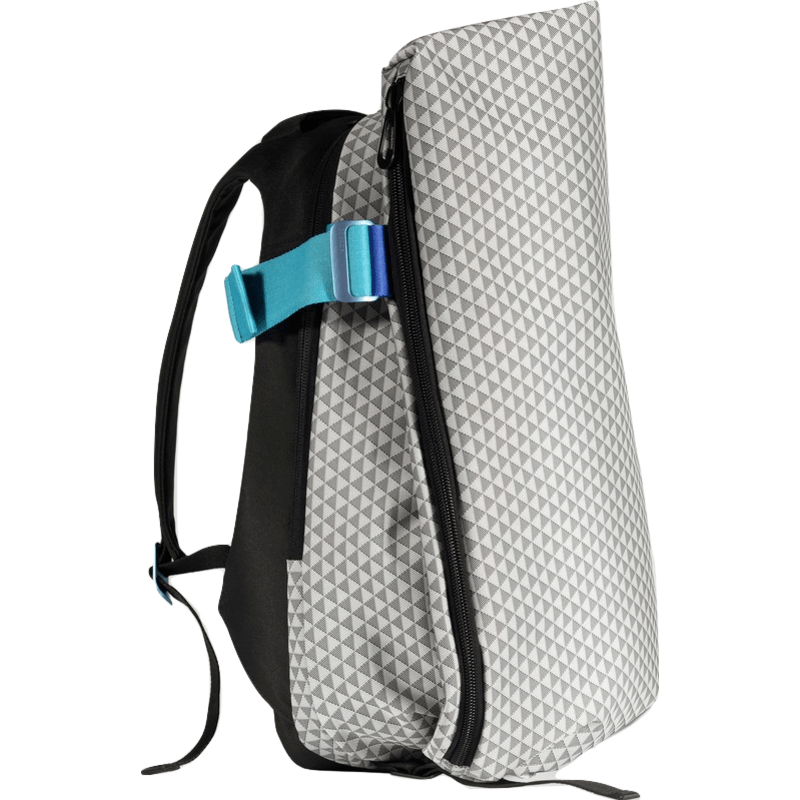 Cote et Ciel Isar Coral Eco Yarn Backpack | Optical Black/White