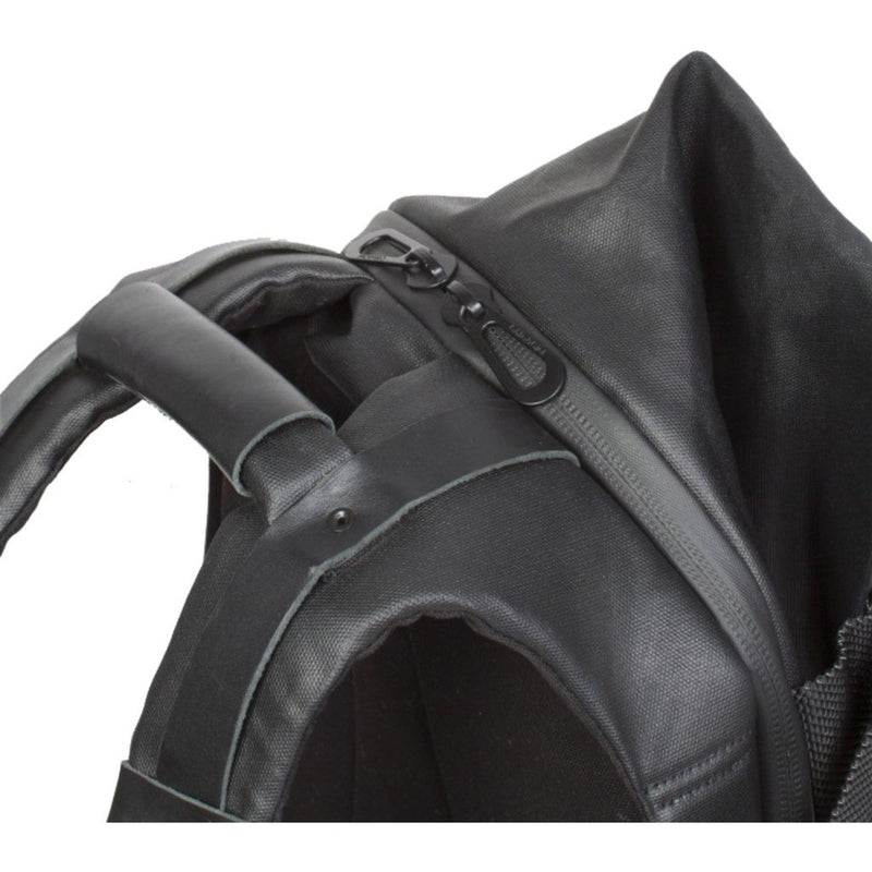 Cote et Ciel Isar Medium Coated Canvas Backpack | Black 28331