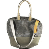 Cote&Ciel Kalix Large Granite Canvas Tote Bag | Galena/Olive Green 28325