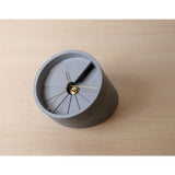 22 Design 4th Dimension Concrete Table Clock | Gold / Gray CC02000