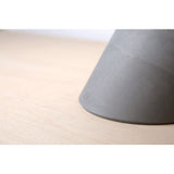 24 Design 4th Dimension Concrete Table Clock | Gold / Gray CC02000