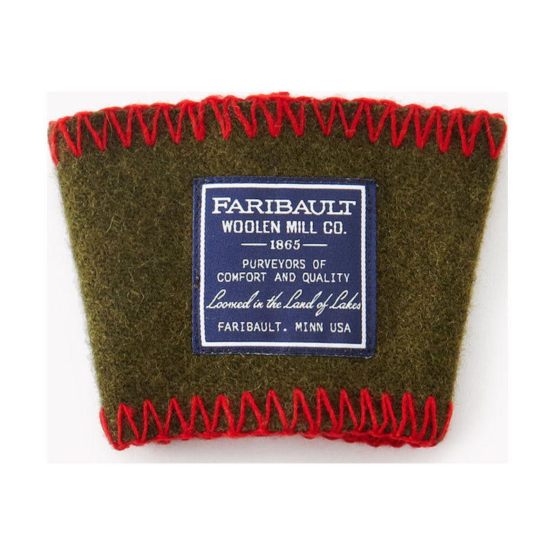 Faribault Wool Coffee Cup Sleeve | Green - 02111