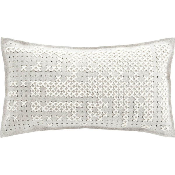 Gan Canevas Abstract Pillow | White/Light Gray 02CN21471CL95