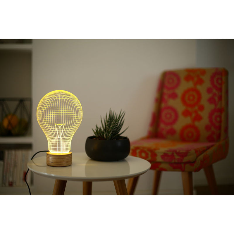 Studio Cheha Yellow Bulb LED Table Lamp | Birch