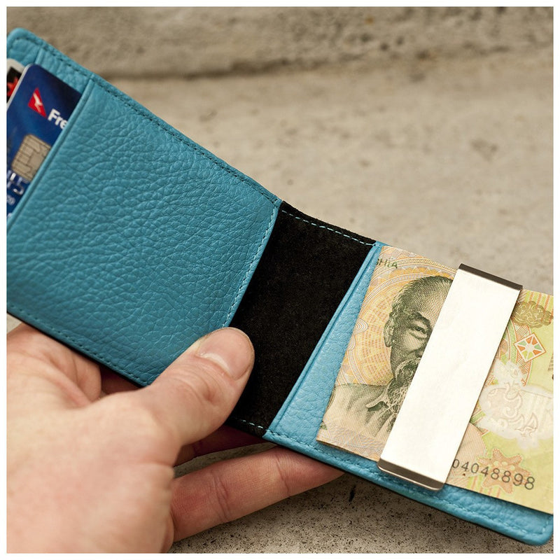 Orchill Concord Bi-Fold Money Clip Wallet | Black/Sky