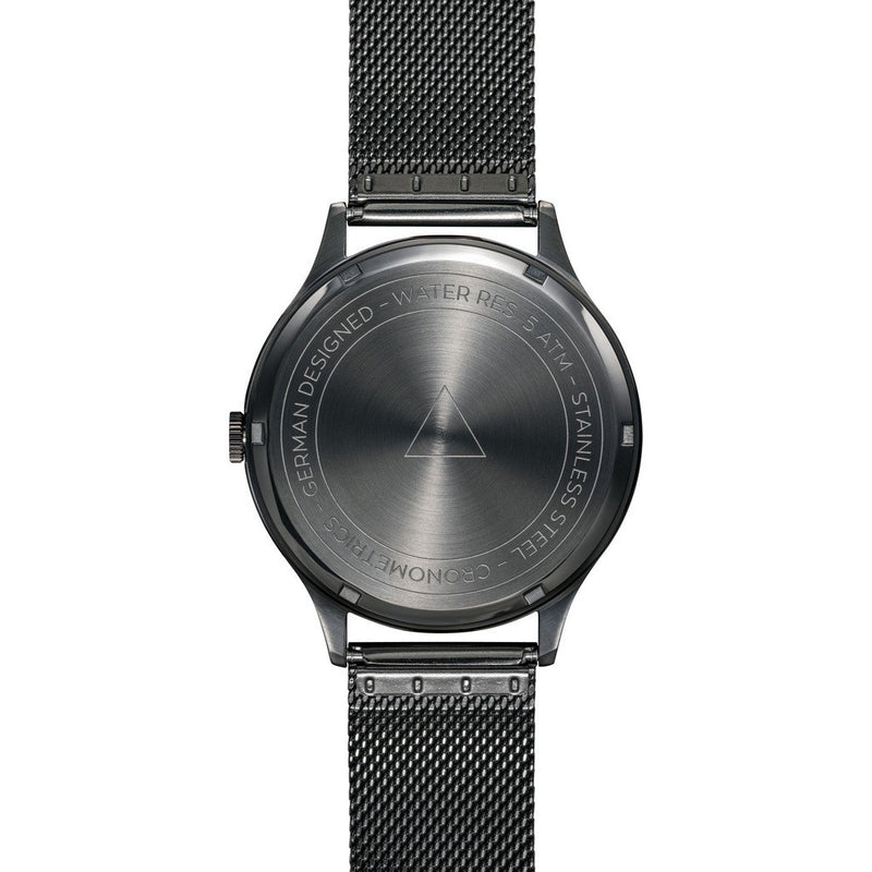 Cronometrics The Architect PVD Gunmetal Watch | Stainless Steel Milanese CM01WS16