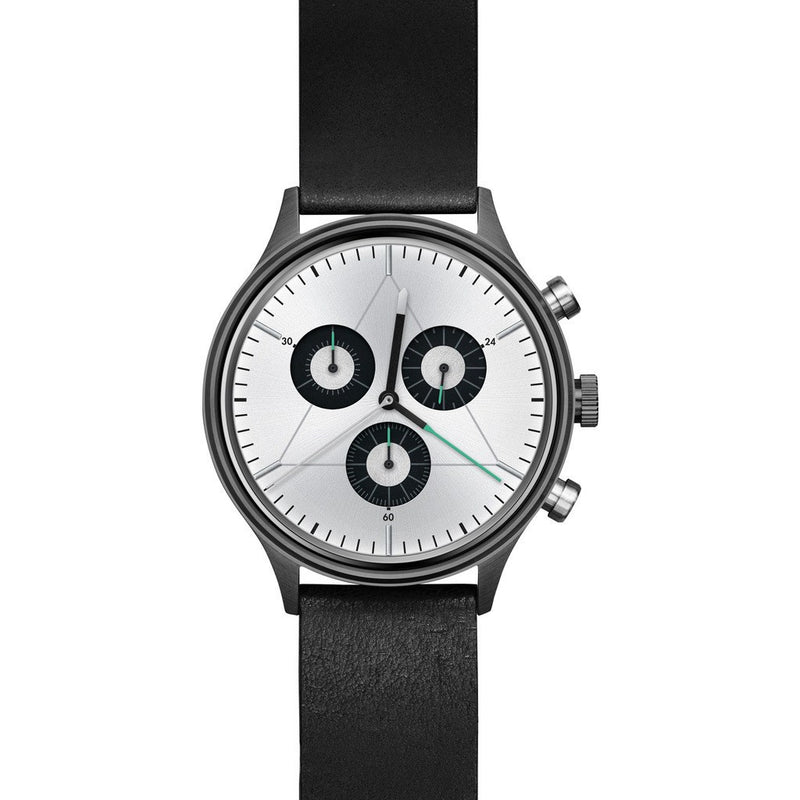 Cronometrics The Engineer PVD Gunmetal Watch | Black Italian Leather CM02WL08