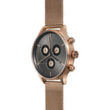 Cronometrics The Engineer PVD Rose Gold Watch | Stainless Steel Milanese CM02WS06