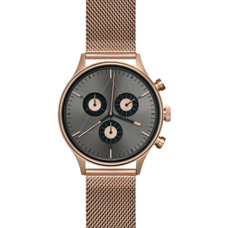 Cronometrics The Engineer PVD Rose Gold Watch | Stainless Steel Milanese CM02WS06