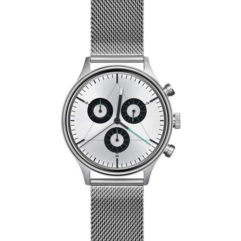 Cronometrics The Engineer Brushed Steel Watch | Stainless Steel Milanese CM02WS12