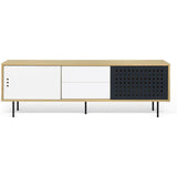 TemaHome Dann Dots 201 Sideboard | Metallic White & Anthracite 9500.402647