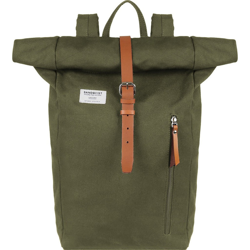 Sandqvist Dante Rolltop Backpack | Olive SQA587