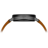 Tsovet SVT-DE40 Matte Black Chronograph Watch | Tan Leather DE331013-43