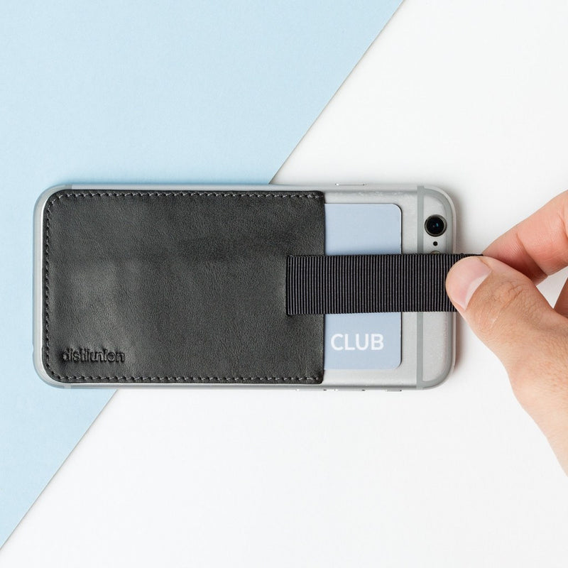 Distil Union Wally Junior Stick-on Wallet | Ink Black WS201