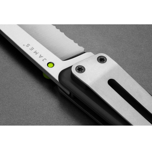 The James Brand The Chapter Knife | Black/Stainless Serrated