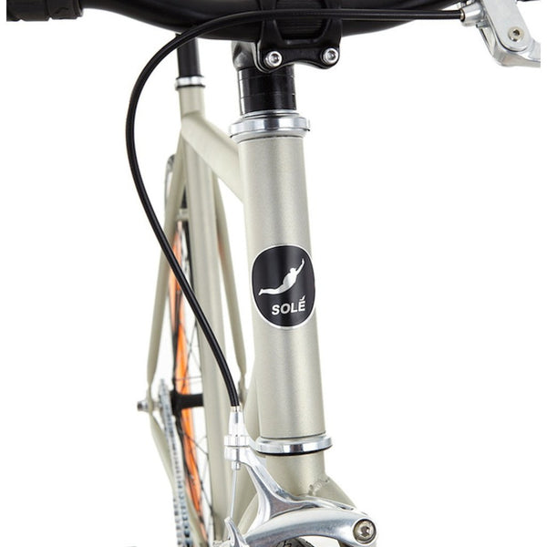 Sole Bicycles El Tigre Fixed Single Speed Bike | Matte Grey Frame/Orange Rims Sole 041-52