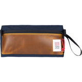 Topo Designs Triangular Shape Dopp Kit For Travel & Hiking - Navy/ Brown 