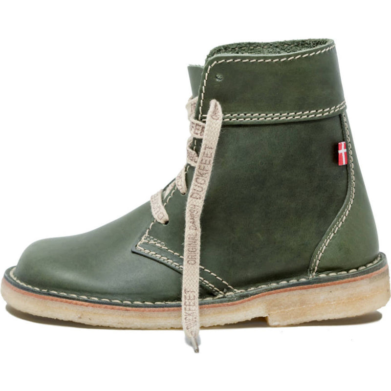 Duckfeet Leather Faborg Boots in Green