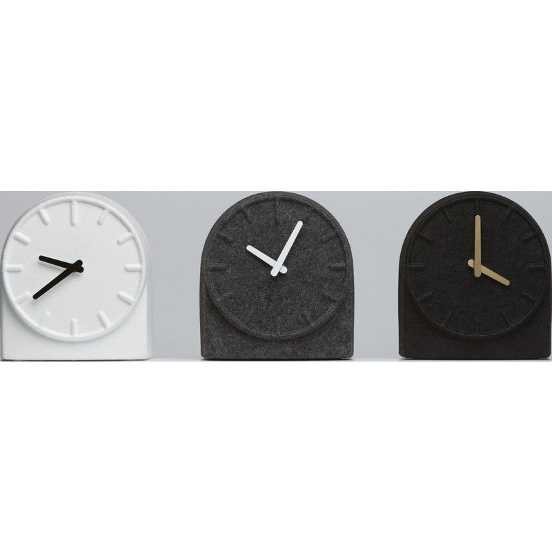 LEFF Amsterdam Felt Table Clock | White/Black
