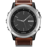 Garmin Fenix 3 Sapphire Multi-Sport GPS Watch | Silver/Leather