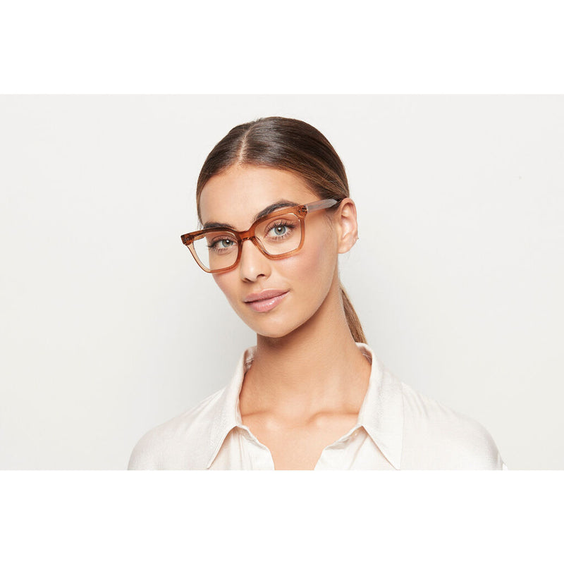 Baxter Blue Frankie Biodegradable Blue Light Glasses | Crystal Toffee