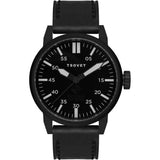 Tsovet SVT-FW44 Matte Black Watch | Black Leather FW331010-02