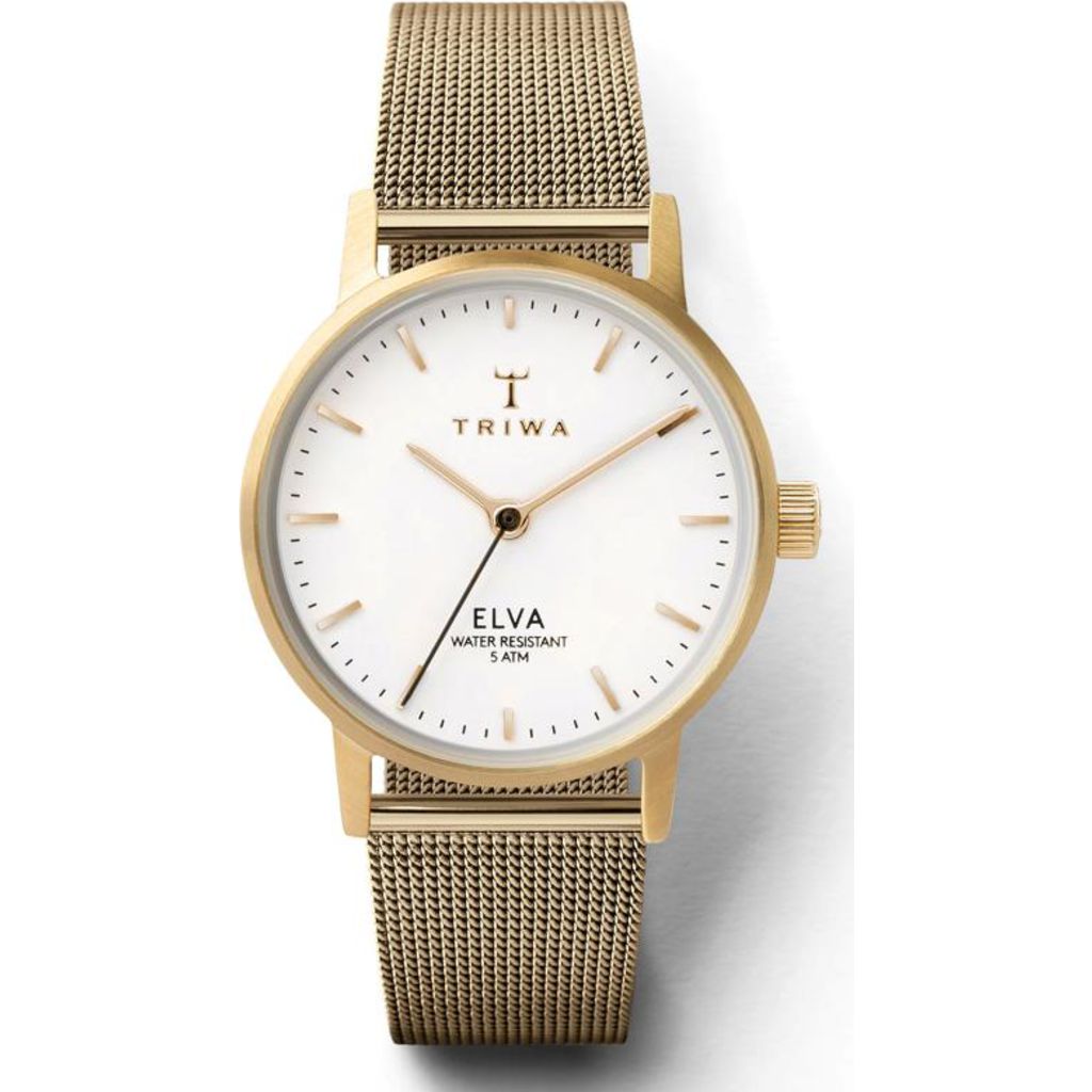 Triwa Ivory Elva Watch | Petite Gold Mesh – Sportique