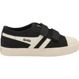 Gola Kids Coaster Velcro Sneakers | Off White/Green- CKA478