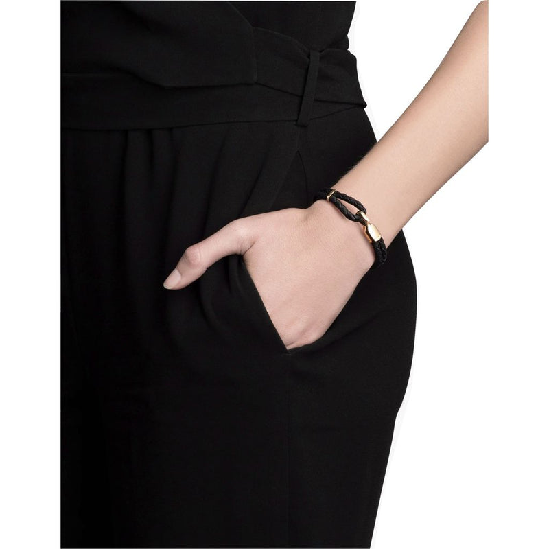Miansai Women's Gold Plated Single Trice Bracelet w/ Sleeve | Black- 101-0175-001