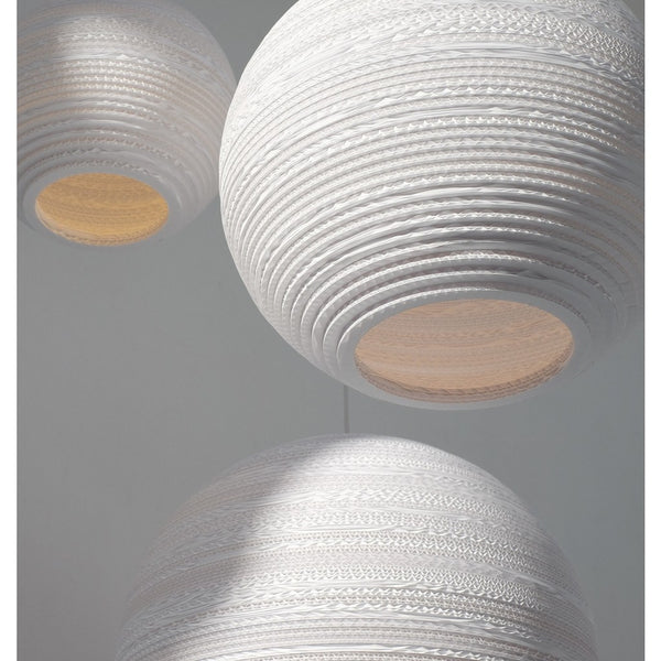 Graypants Scraplight Moon 10 Pendant Light | White 10.0" Diameter GP-1161-UL