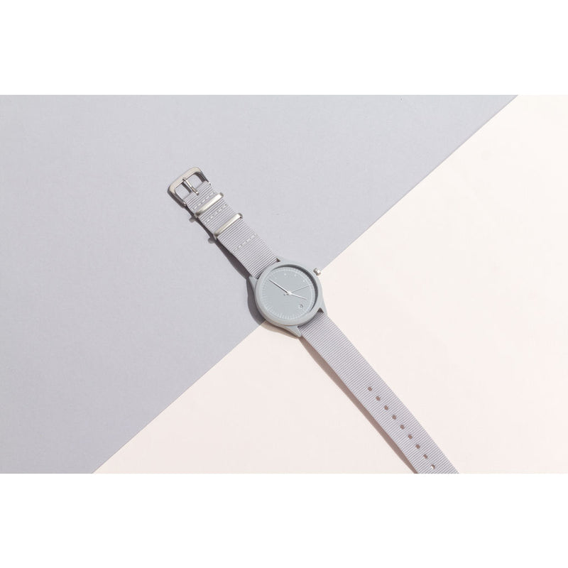 TMRW Minimalist Watch | Nylon Strap Grey TM-1