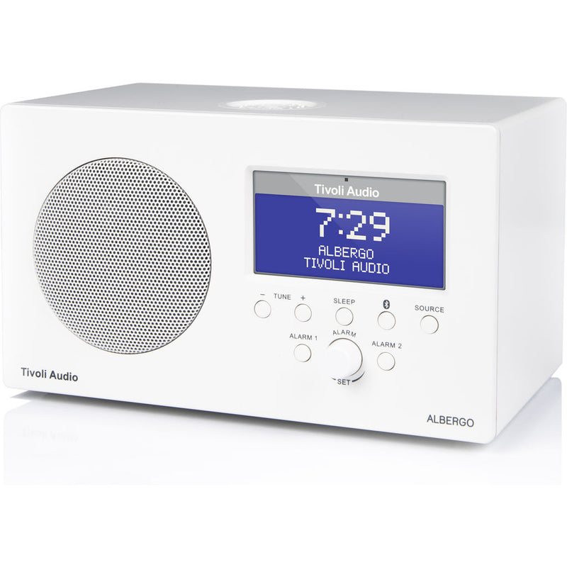 Tivoli Audio Albergo Bluetooth Speaker Radio | White ALBWHT